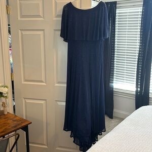 Formal navy blue dress. Size 16 Worn only once for a wedding.